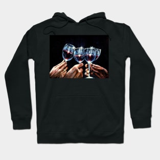 RED WINE CHEERS Hoodie